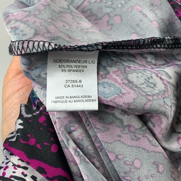 THERAPY | Cap Sleeve Waist Tied Patterned Blouse - Picture 9 of 9